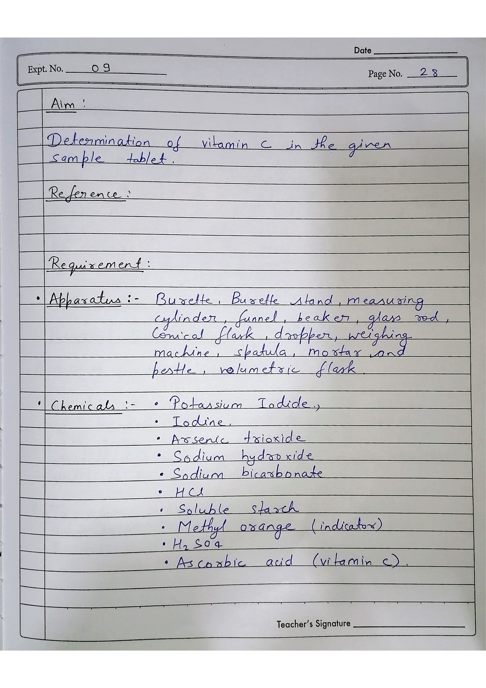 Pharmaceutical Analysis Practical